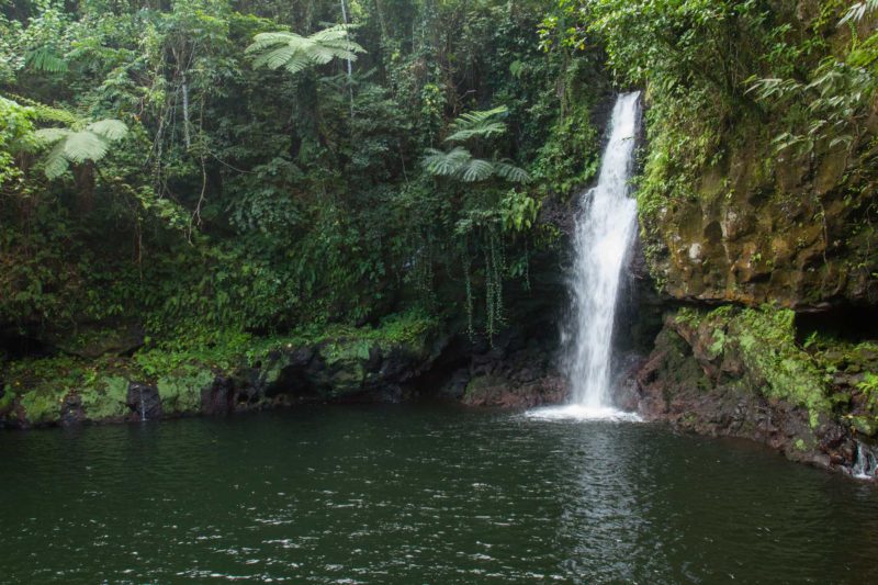 The spectacular Afu Aau waterfall on Savai'i