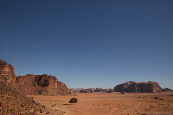 Located in the southern part of Jordan, Wadi Rum is one of the largest wadi's (valley) in the country and is known for its immense sandstone and granite outcrops.