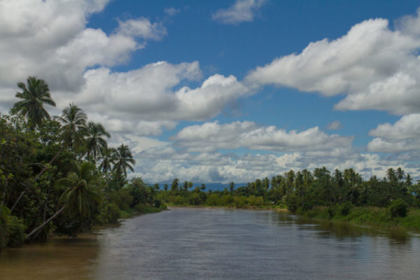 One of the numerous rivers that crosses the road from Port Moresby to Kerema.