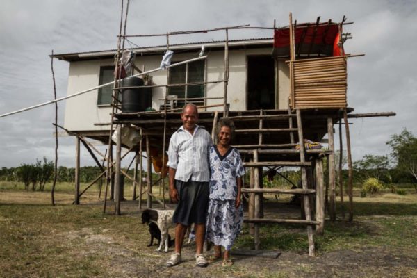 Papa, Central Province, 2013. A typical stilted hut in Papa village.