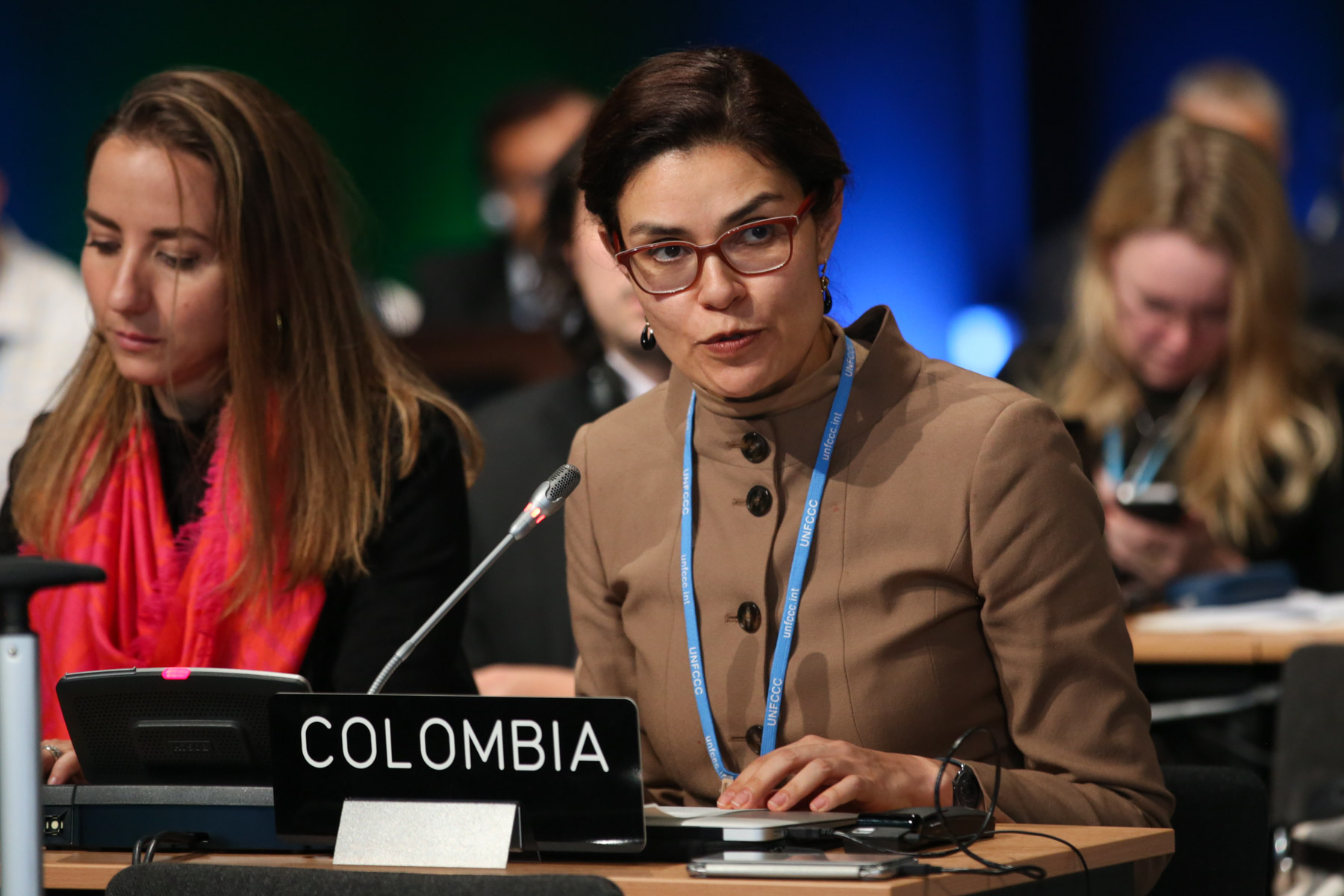 COP24, Katowice, 2018. Carolina Díaz Acosta, Colombia, speaking on behalf of the Independent Association of Latin America and the Caribbean (AILAC).