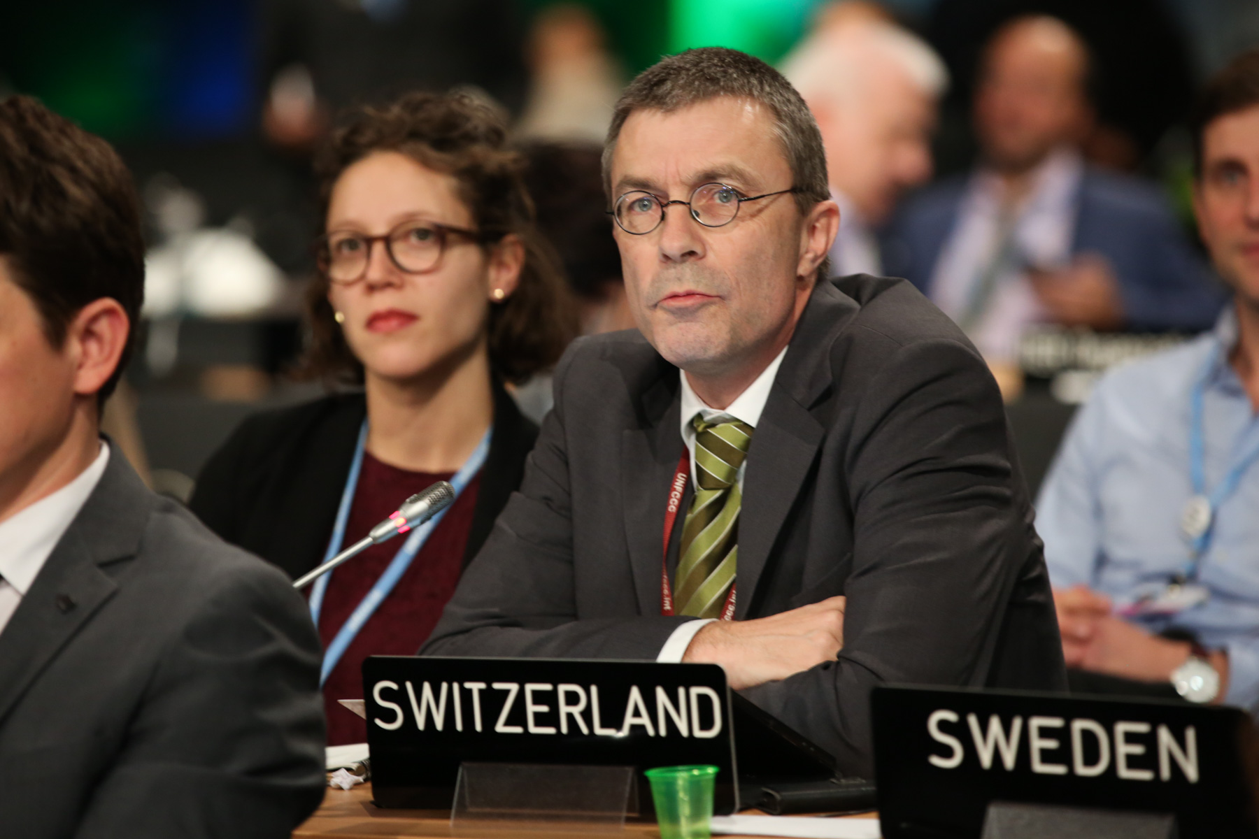 COP24, Katowice, 2018. Franz Perez, Switzerland, speaking on behalf of the Environmental Integrity Group (EIG).